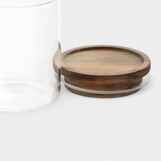 Set de pots à épices avec socle escalier en bois GUSTAVE