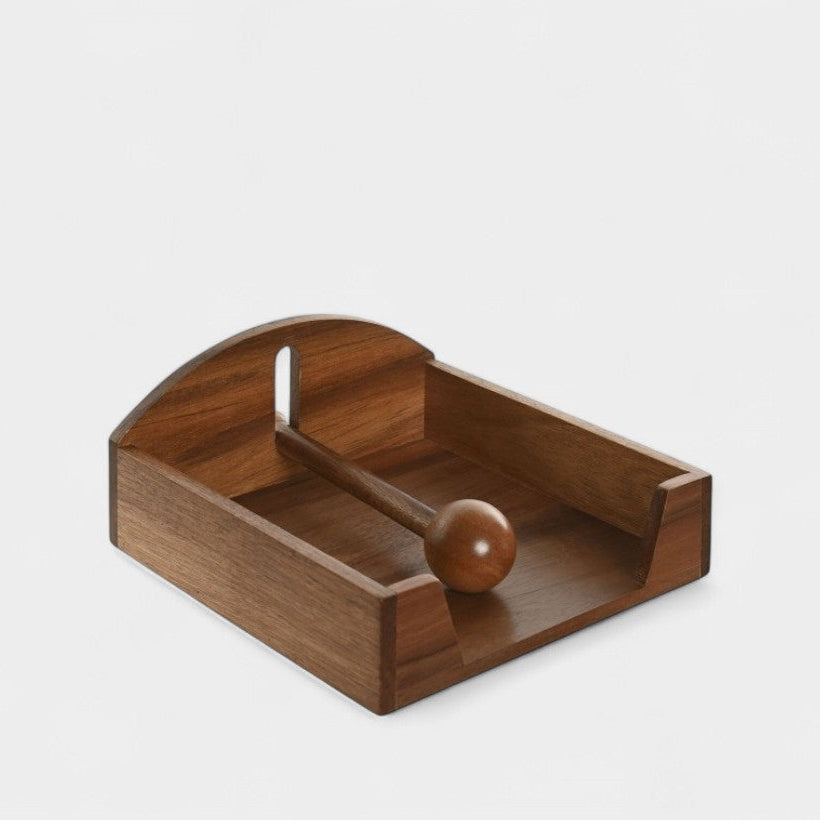 Porte-serviettes en bois d'acacia NILS