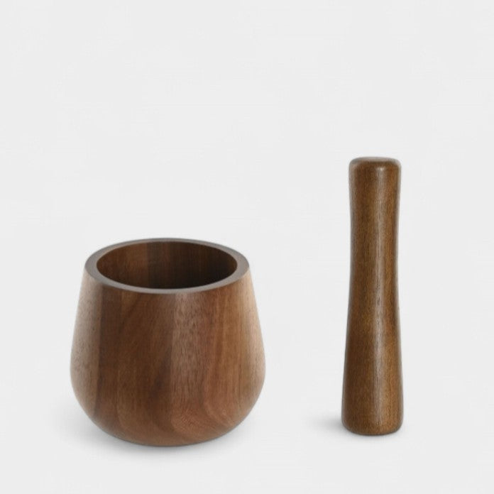 Mortier en bois d'acacia DAVID