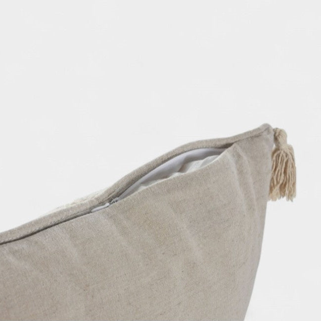 Coussins beige naturel esprit bohème CALIE