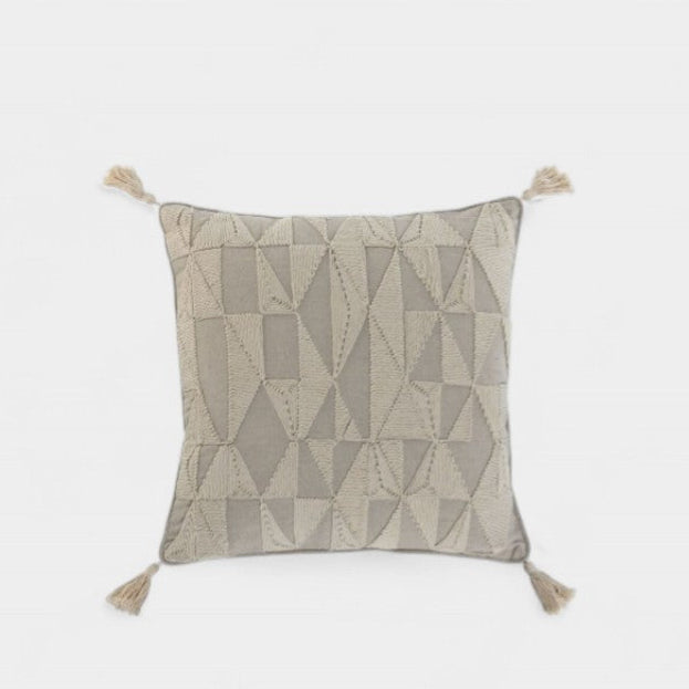Coussins beige naturel esprit bohème CALIE