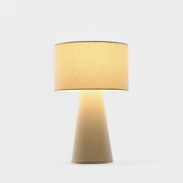 Lampe de table en tissu beige ALMA