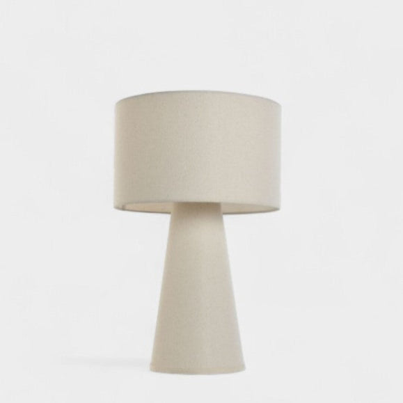 Lampe de table en tissu beige ALMA
