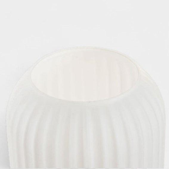 Lampe en verre nervuré & base laiton ASTRE