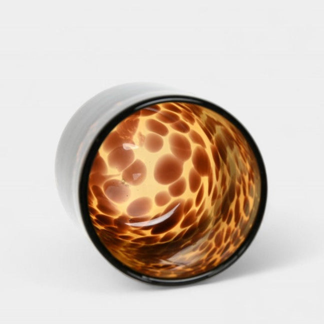 Lot de 6 verres ambre effet écaille GINA