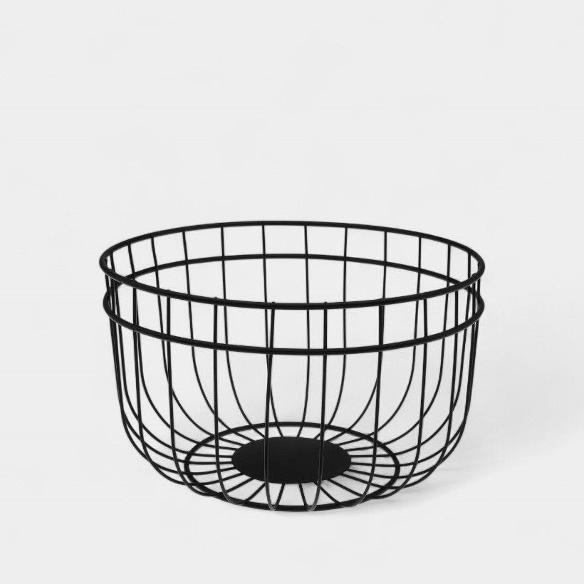 Coupe à fruits en métal noir