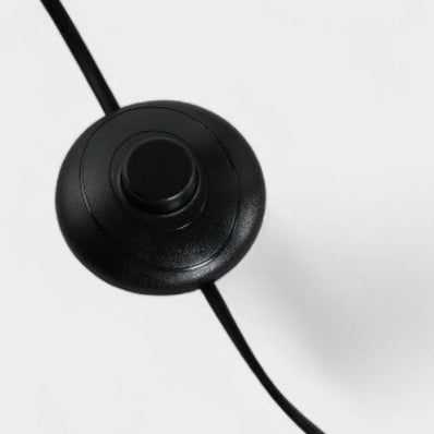 Lampadaire courbé noir en métal
