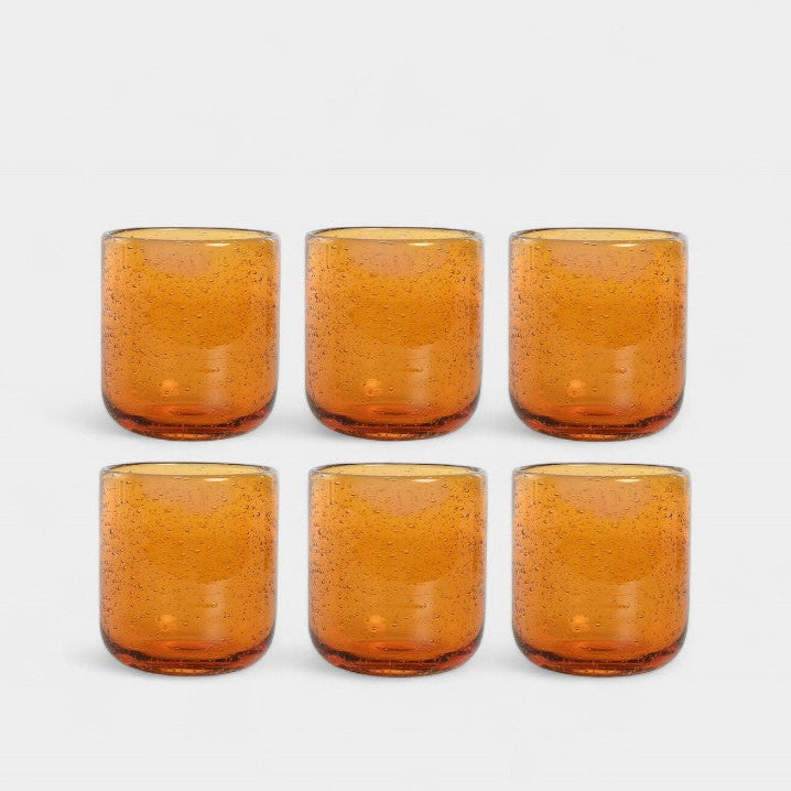 Set de verres ambre GIULIA (6 Unités)