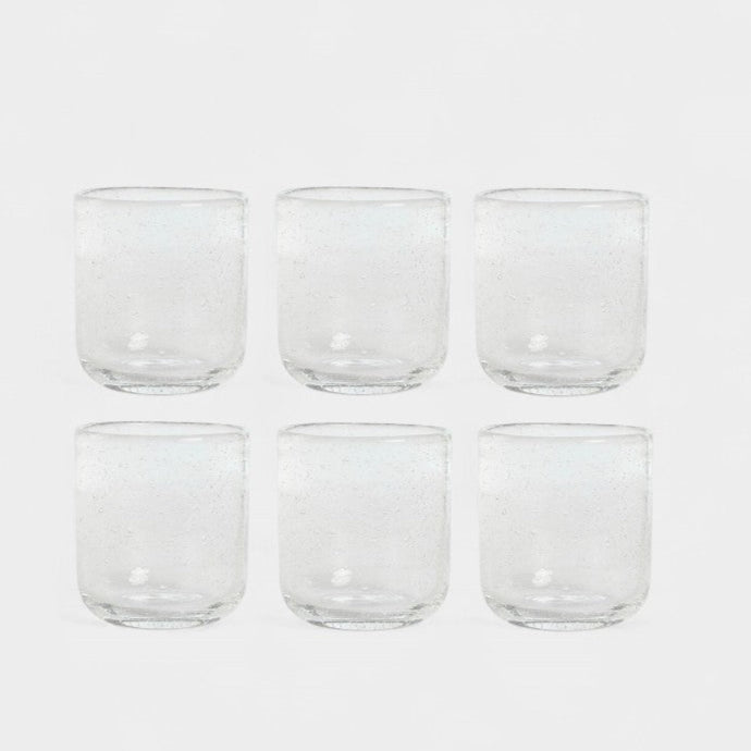 Set de verres transparents GIULIA (6 unités)