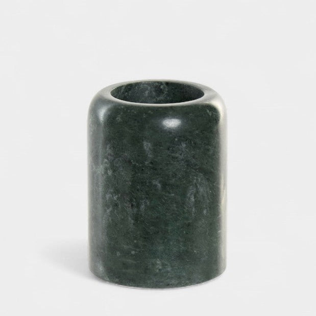 Pot à brosse à dents en marbre vert