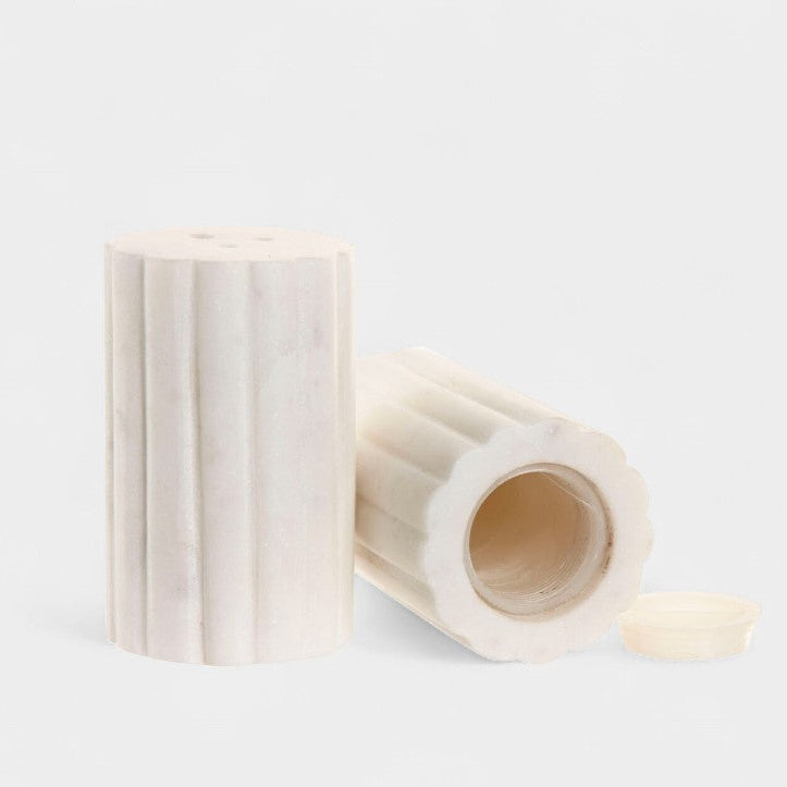 Duo salière et poivrière blanc