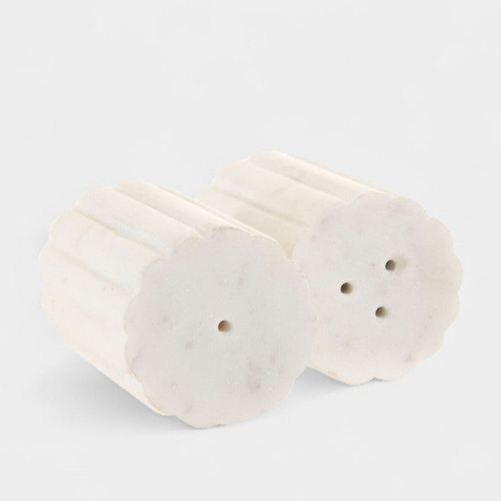 Duo salière et poivrière blanc