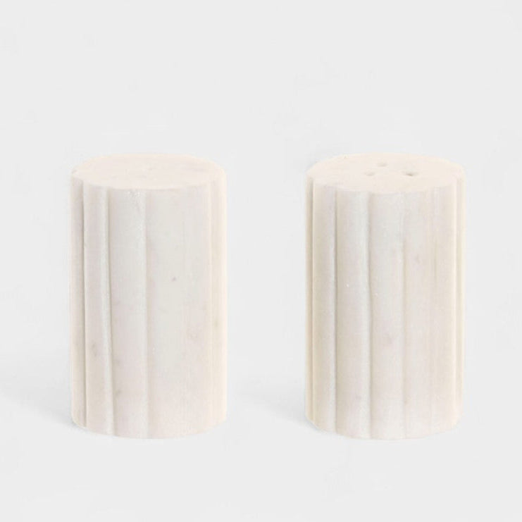 Duo salière et poivrière blanc