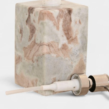 Distributeur de savon en marbre brun