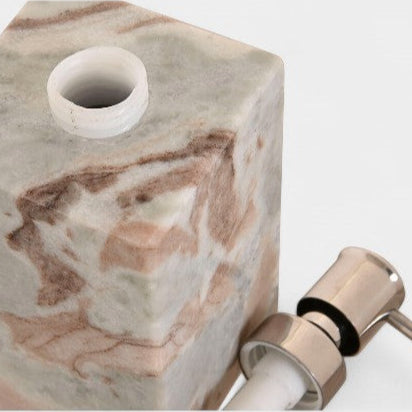 Distributeur de savon en marbre brun
