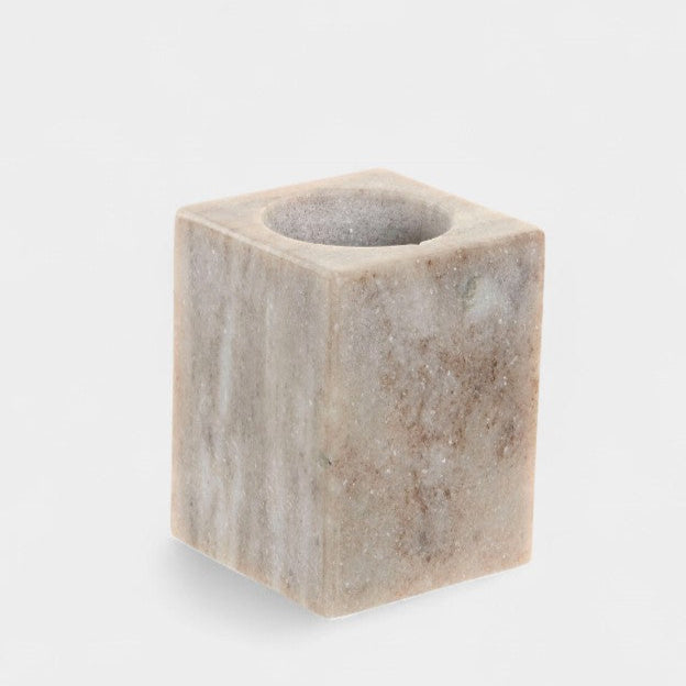 Support à brosse à dents en marbre beige