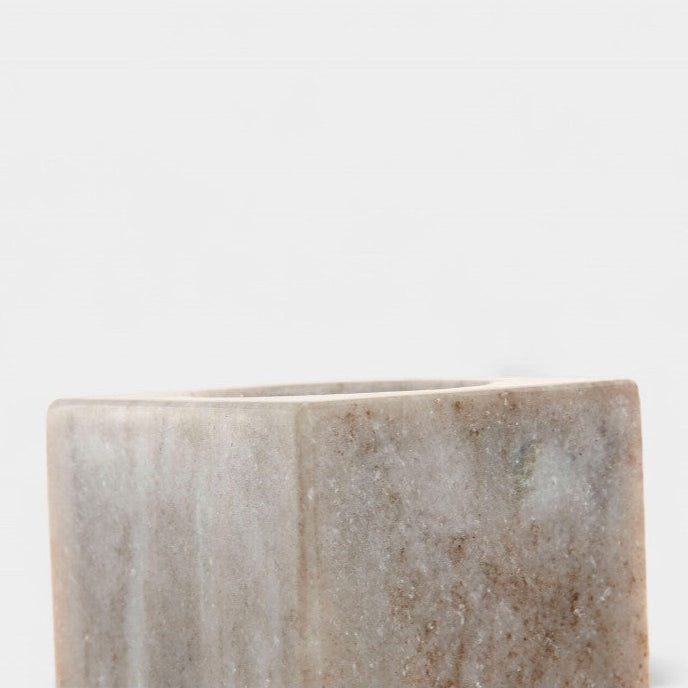 Support à brosse à dents en marbre beige