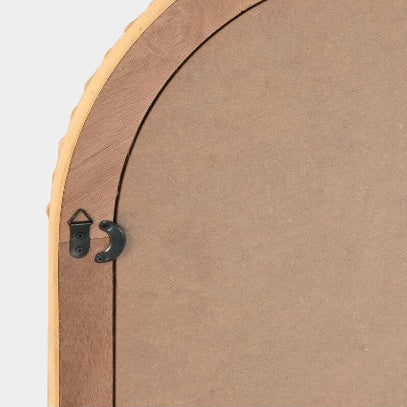 Miroir mural en rotin naturel