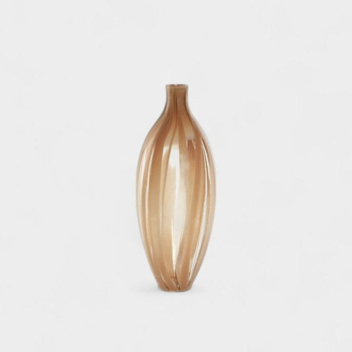 Vase rayé pêche VIRGINIA