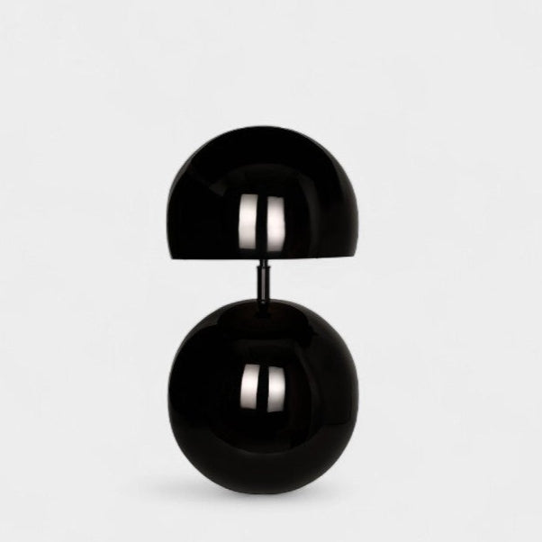 Lampe de table noire design en métal