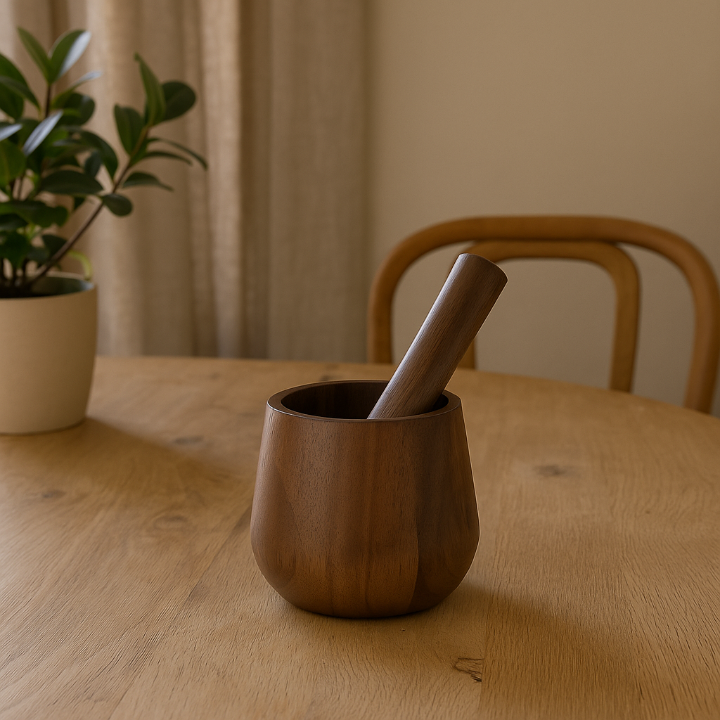 Mortier en bois d'acacia DAVID