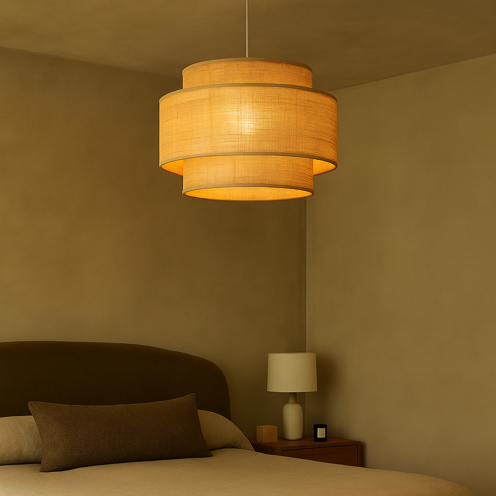 Suspension en bambou naturel