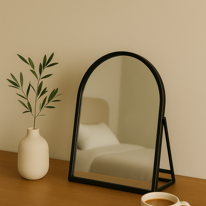 Miroir en métal noir GASPARD