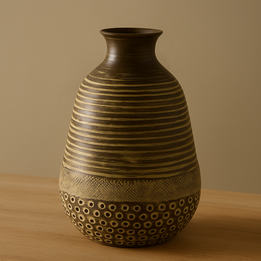 Vase en aluminium fait main EZRA