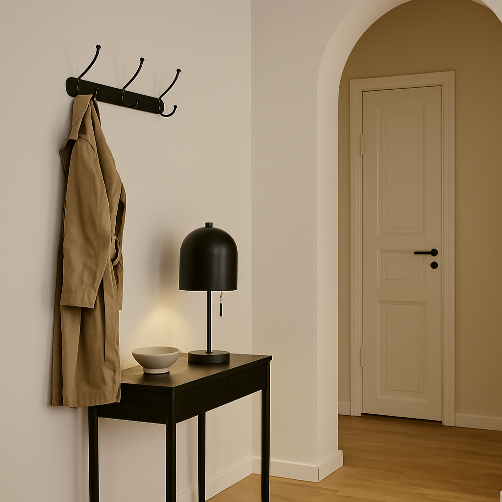Lampe de table noire en métal LIVIA