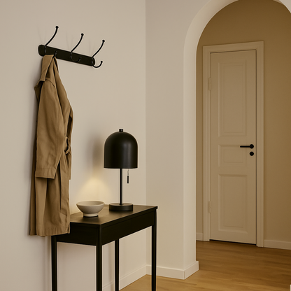 Lampe de table noire en métal LIVIA