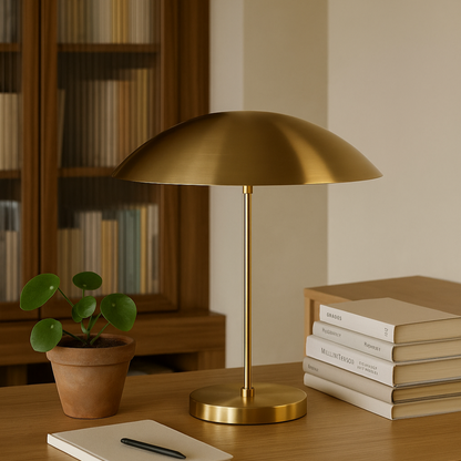 Lampe dorée design en métal brossé JADE