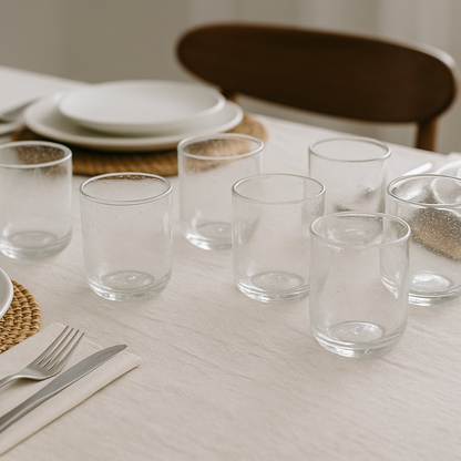 Set de verres transparents GIULIA (6 unités)