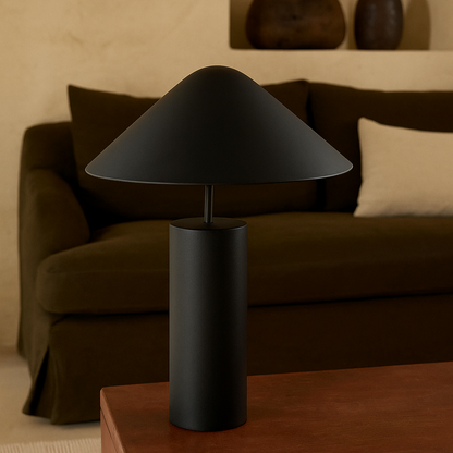 Lampe noire design en métal LISA