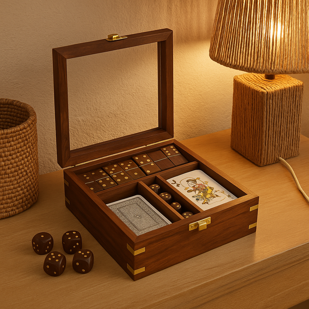 Coffret de jeu en bois