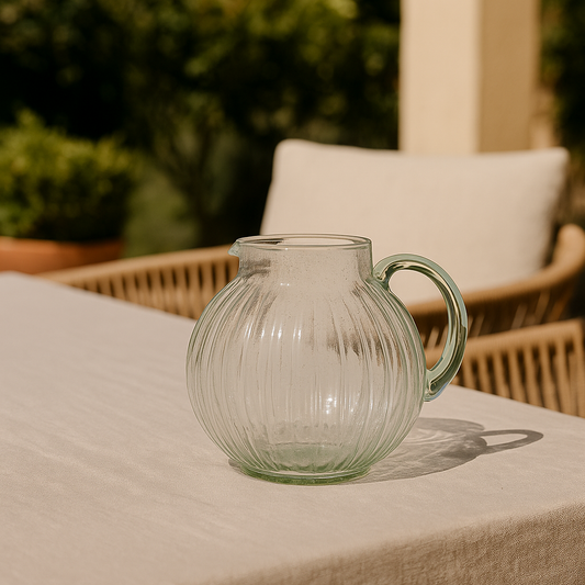 Pichet en verre soufflé GARANCE