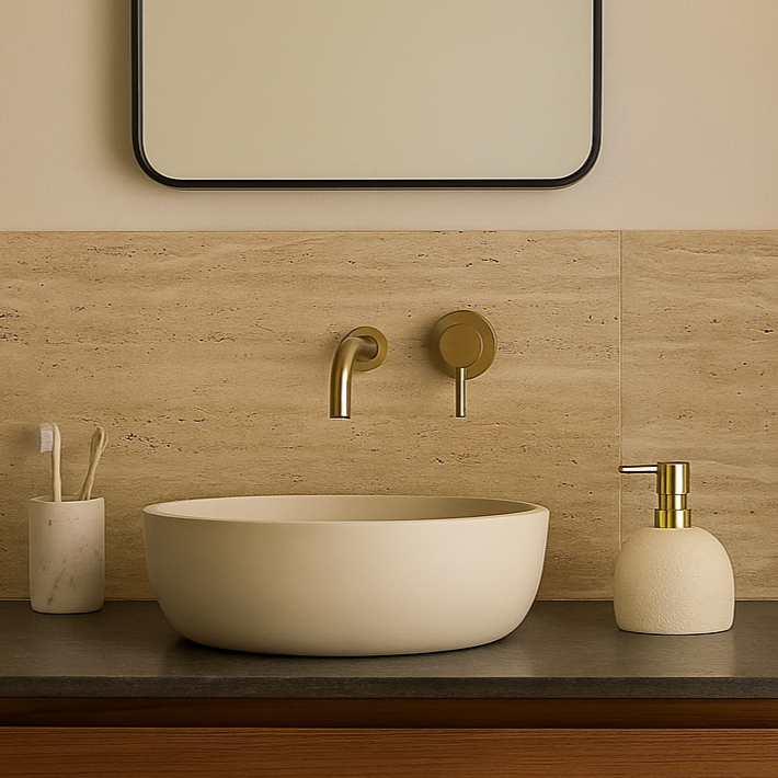 Distributeur de savon galet blanc GLADIS
