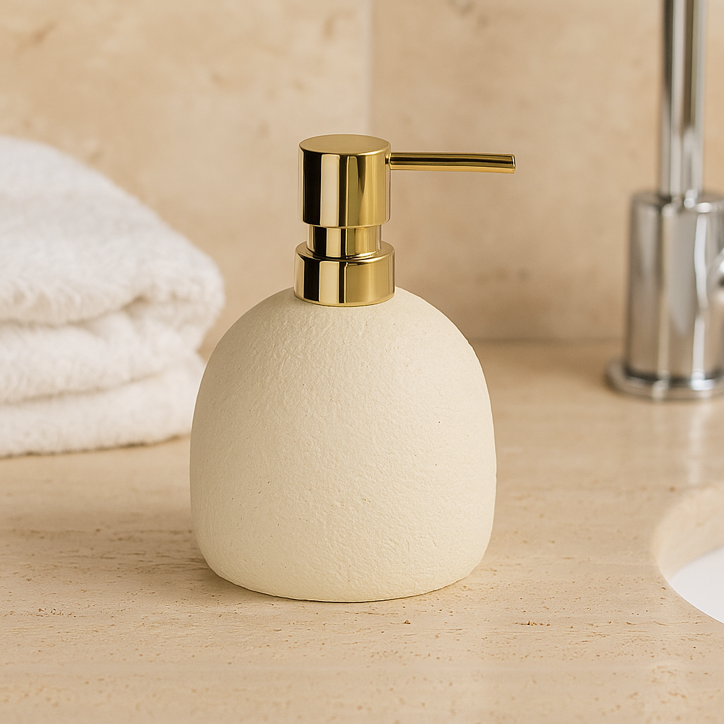 Distributeur de savon galet blanc GLADIS