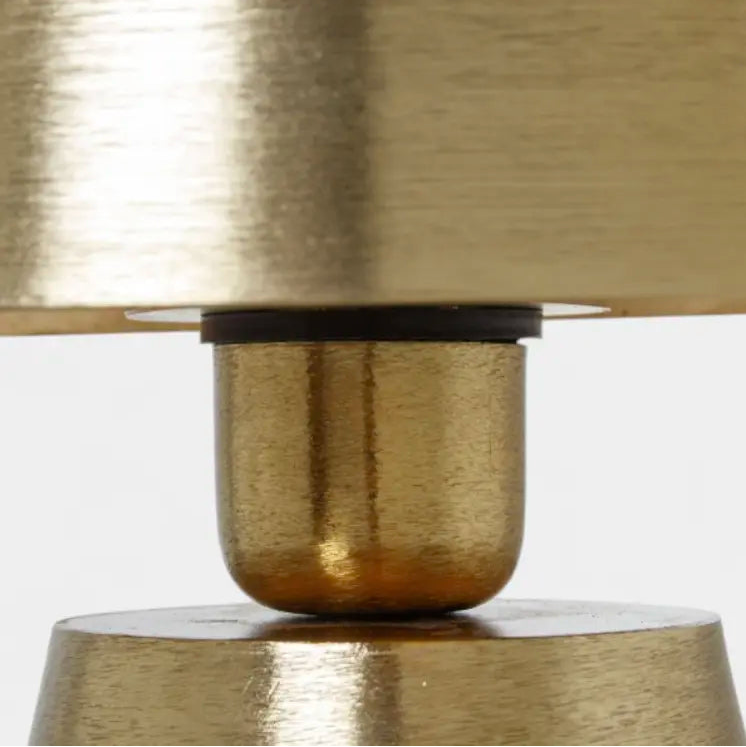 Lampe en métal triangulaire dorée, LISON