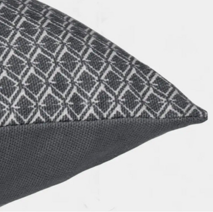 Coussin carré à motifs gris COSMOS