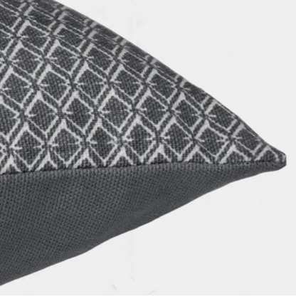 Coussin rectangle gris à motif COSMOS