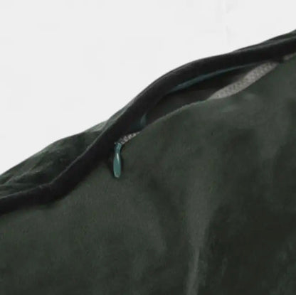Coussin velours vert CANDIDE L