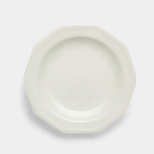 Assiettes à dessert décagones blanches, ADAM (6 unités)