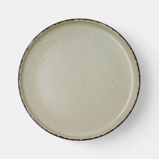 Assiette à dessert vert ALBA (6 Unités)