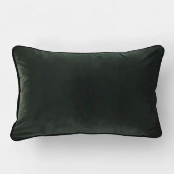 Coussin velours vert CANDIDE L