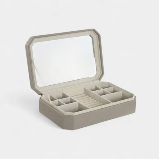 Boîte à bijoux gris clair ROMANE