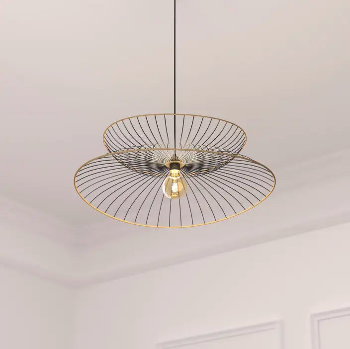 Suspension en métal noir et beige Atmosphera LAETICIA