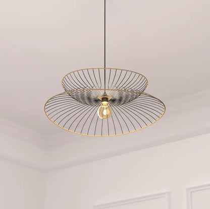 Suspension en métal noir et beige Atmosphera LAETICIA