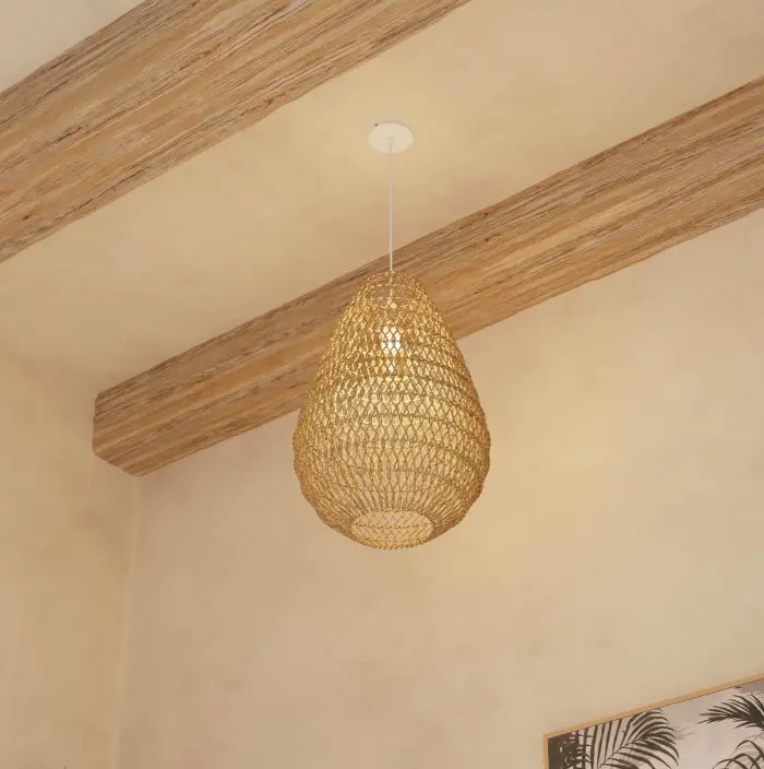 Suspension goutte en osier LOUKA