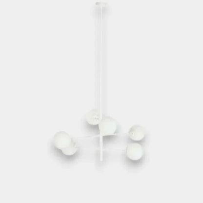 Suspension sphères en métal blanc LUCE