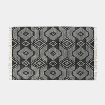 Tapis motifs géométriques noir et blanc, TONY L - 200 x 290